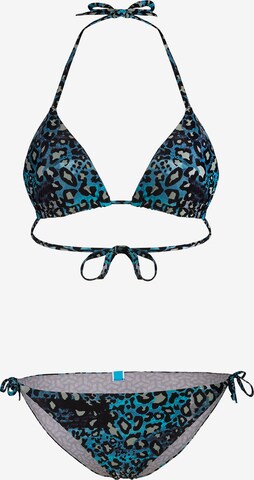 Triangolo Bikini 'WATER PRINT' di ARENA in blu: frontale