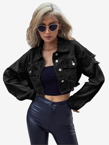 Magicshe Between-Season Jacket in Grey: front