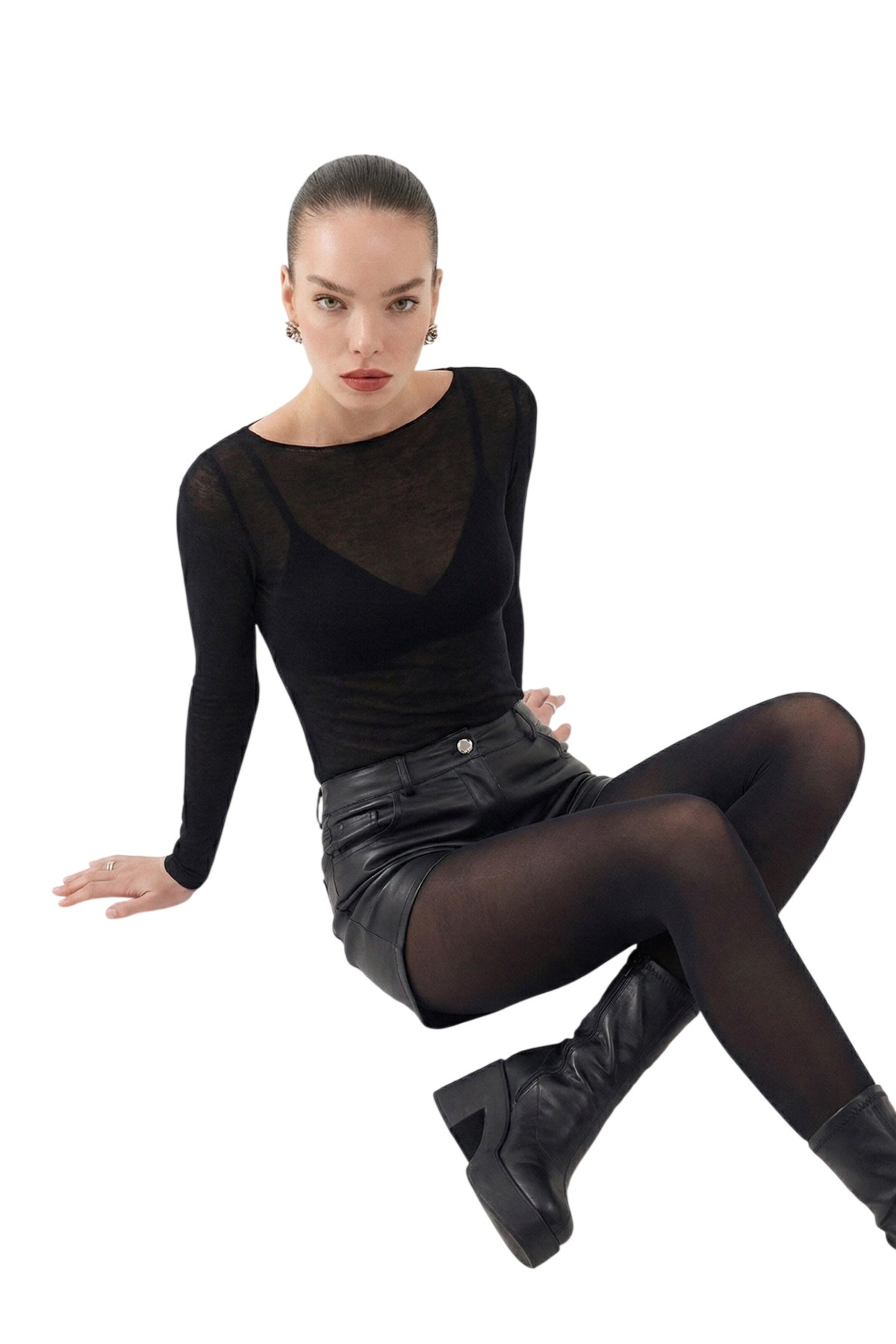 HOLLY LOLLY Bluse in Schwarz