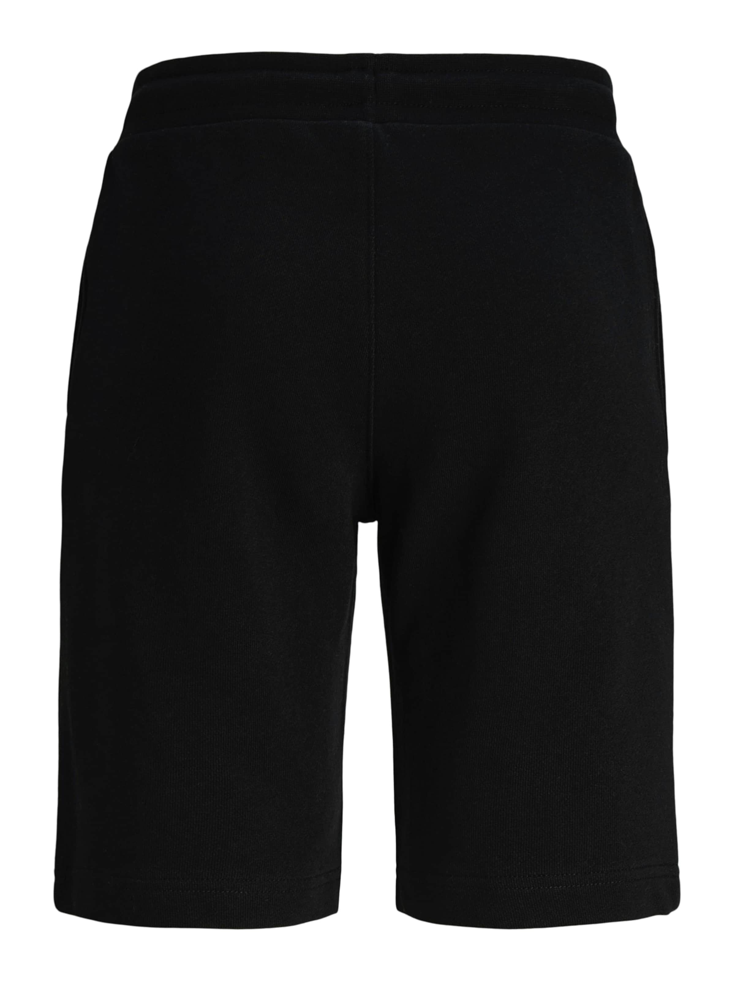 Jack & Jones Junior Normalny krój Spodnie 'JPSTGORDON' w kolorze czarny