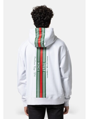 19V69 ITALIA Μπλούζα φούτερ 'Quentino Racing' σε λευκό