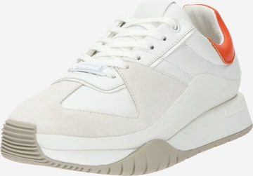 Calvin Klein - Zapatillas deportivas bajas en blanco: frente