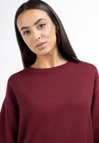 Pull-over 'Koosh' faina en rouge