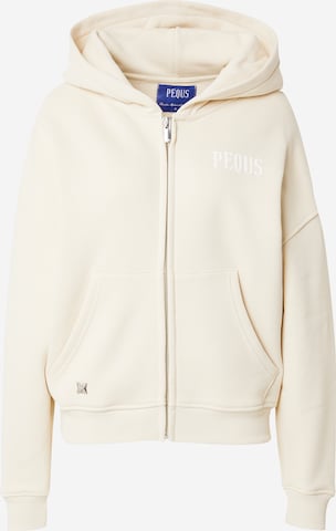 Pequs Sweatjacke in Beige: predná strana