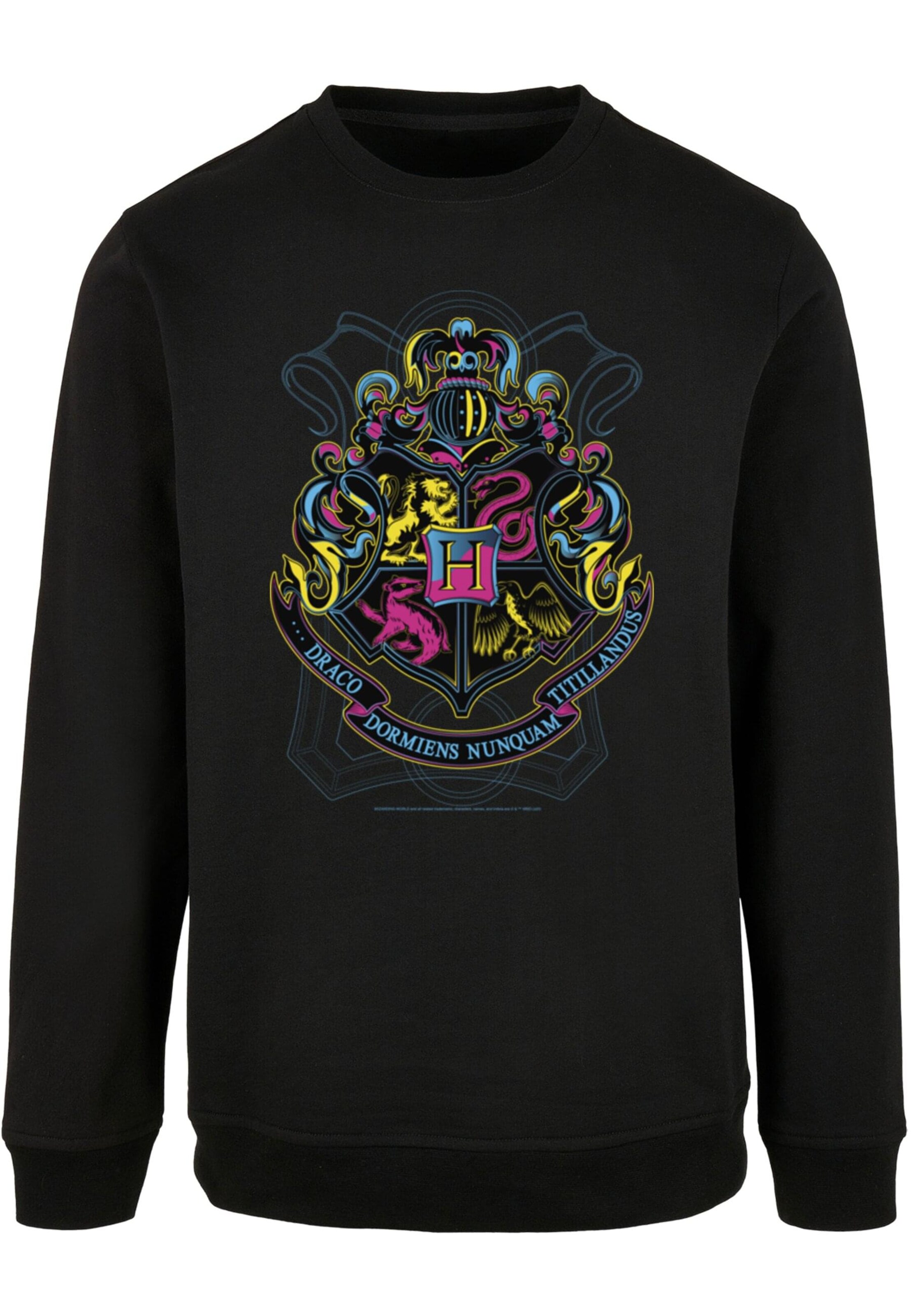 ABSOLUTE CULT Sweatshirt Harry Potter Neon Hogwarts Crest in Black ABOUT YOU