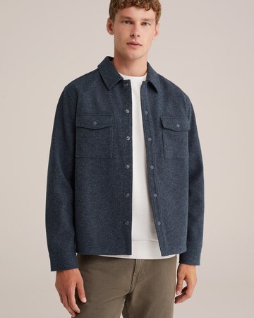 Regular fit Cămașă de la WE Fashion pe albastru: față