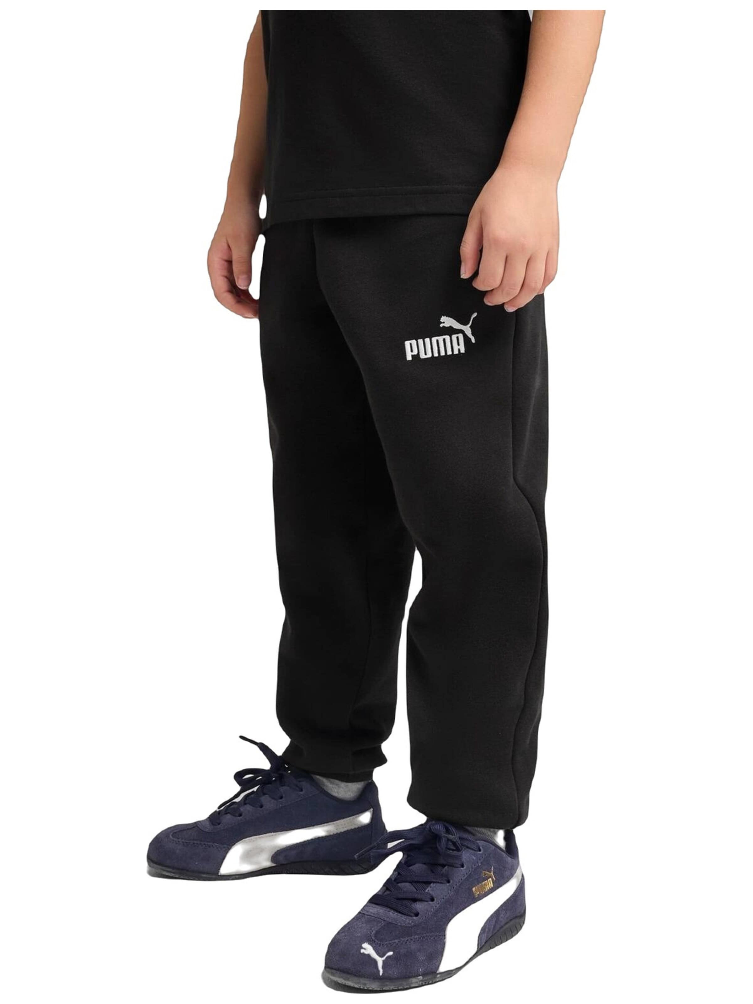 PUMA Sporthose 'Puma Ess Small No.1 Logo Sweatpants Fl Ps'‌ in 122 in schwarz, Produktansicht