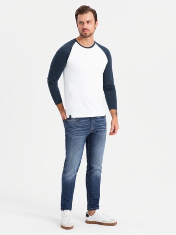 Ombre Shirt in Blau