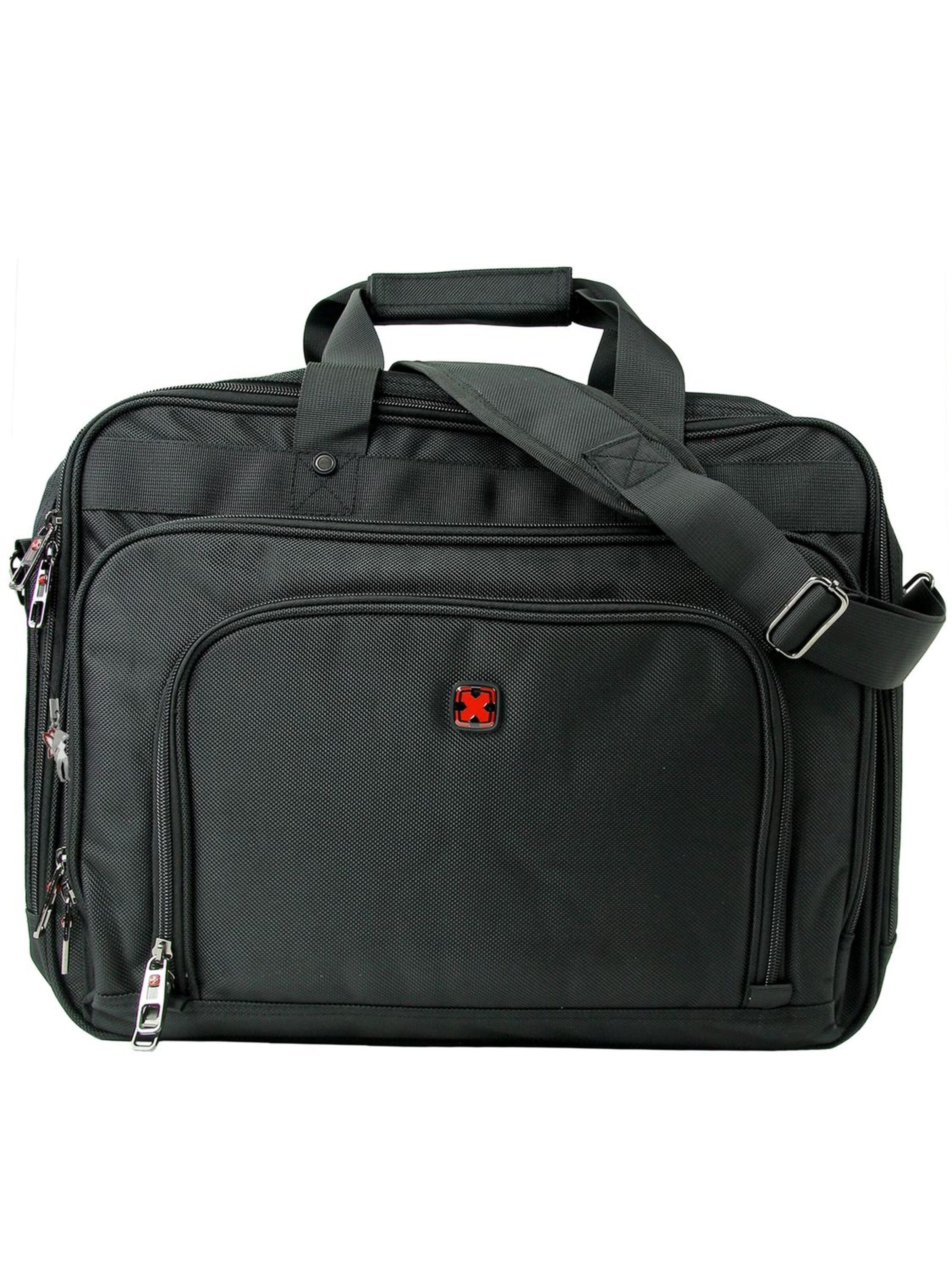 Travel N Meet Crossbody Bag in Black: front