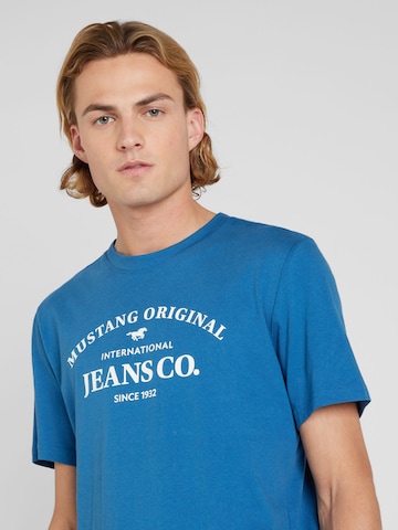 T-Shirt 'Austin' MUSTANG en bleu