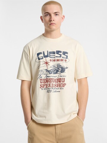 GUESS Originals Shirt 'GO' in Beige: front