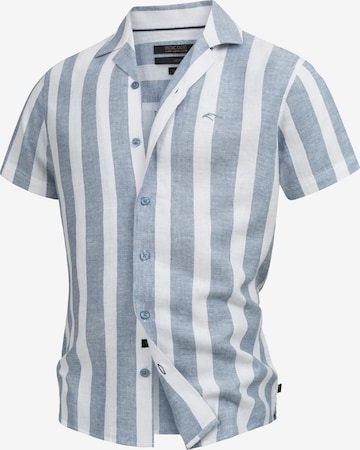 Coupe regular Chemise 'Bravida ' INDICODE JEANS en bleu : devant