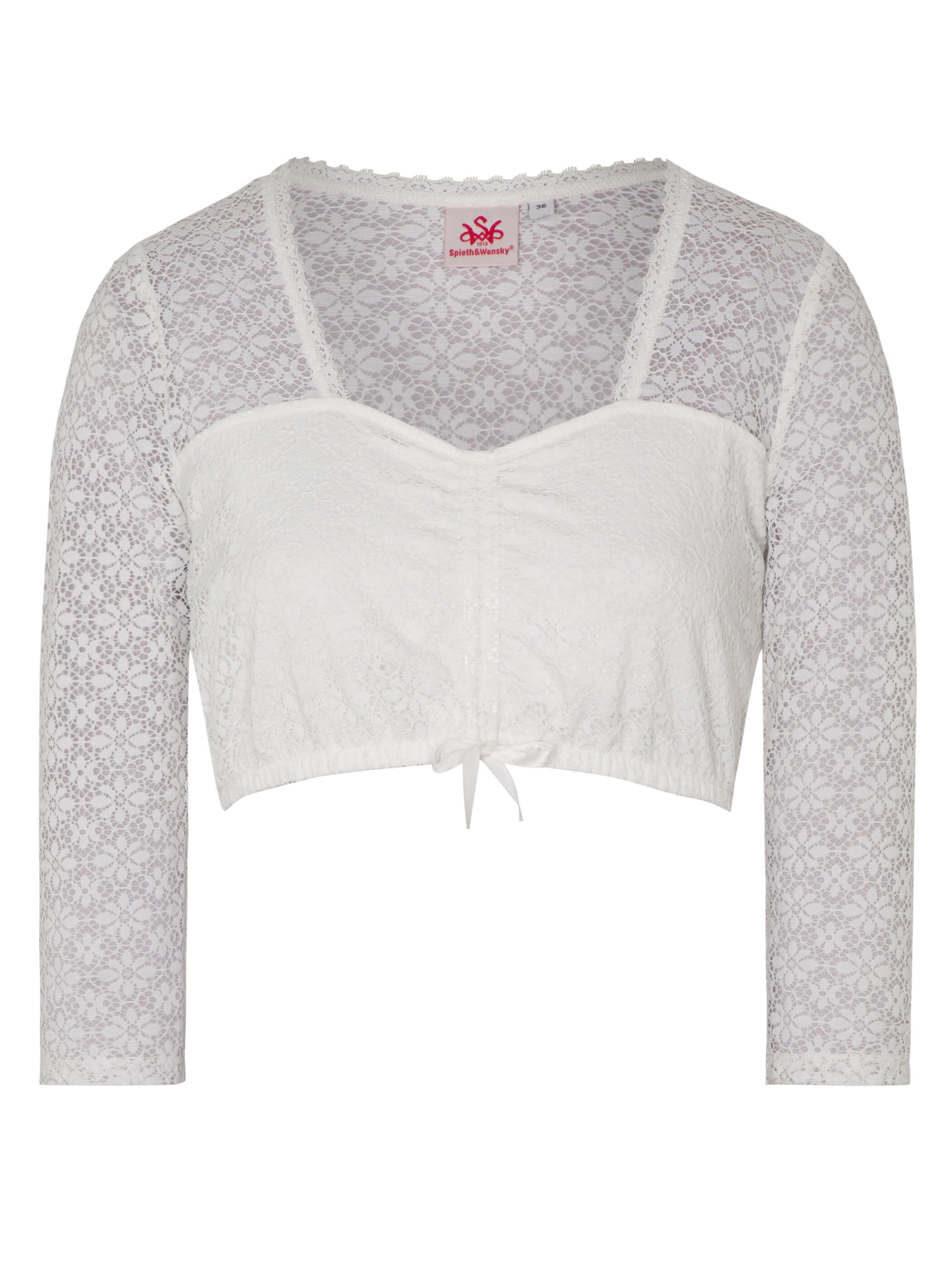 SPIETH & WENSKY Traditional blouse 'Elaia' in White: front
