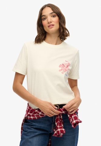 Superdry Shirt 'Tokyo Narrative' in Wit: voorkant