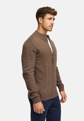 INDICODE JEANS Knit cardigan 'Margous' in Brown
