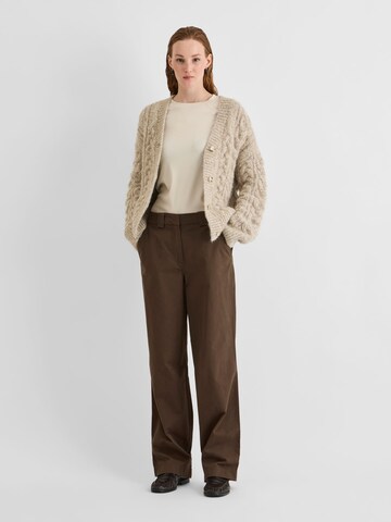 ROUGE EDIT Wide leg Trousers in Brown
