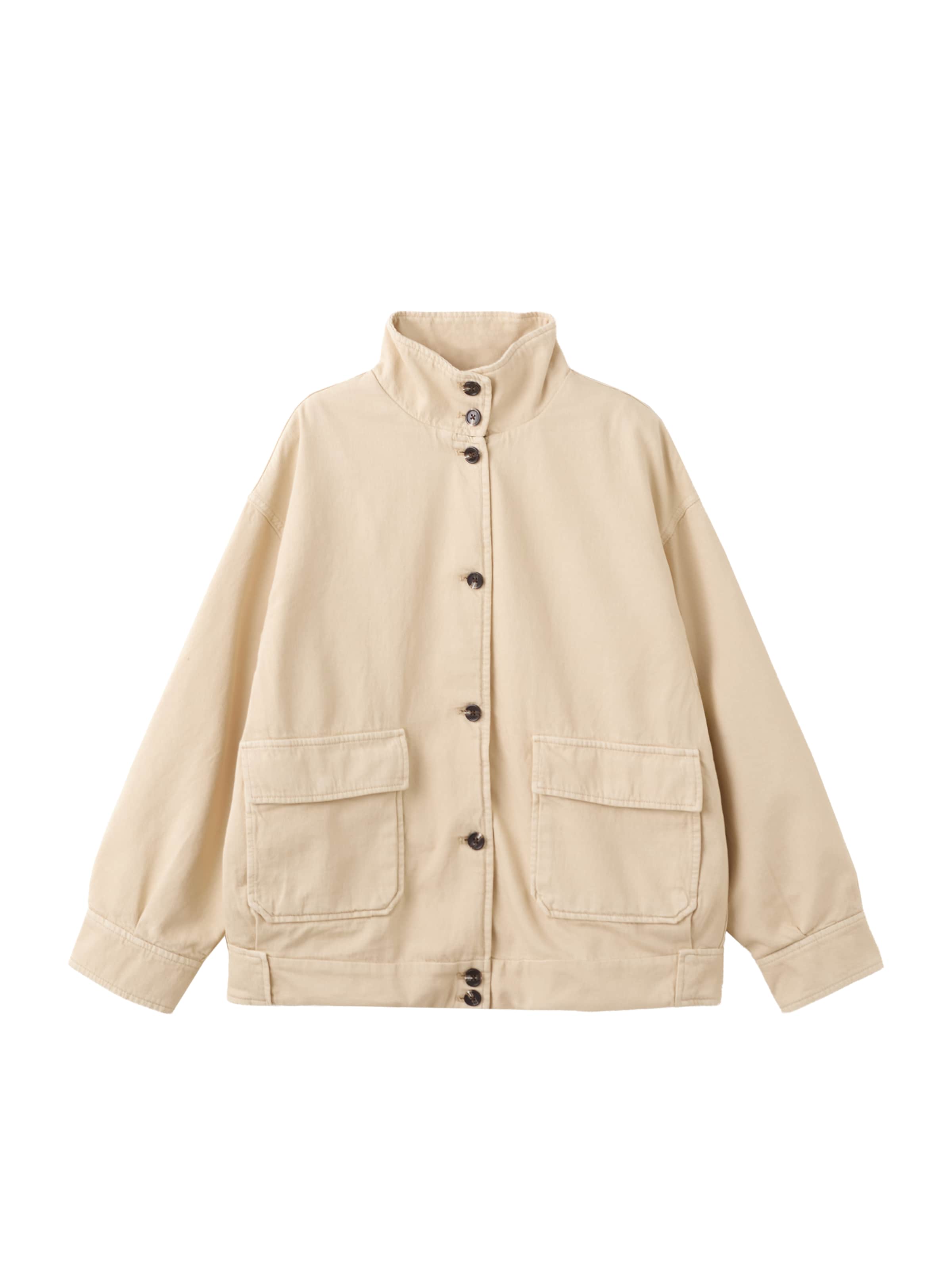 MANGO Between-Season Jacket 'Eugenie' in Beige: front