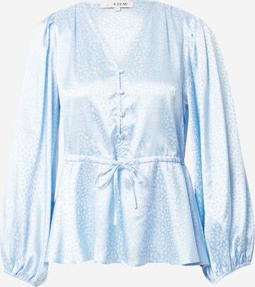 A-VIEW Blouse 'Luna' in Blauw: voorkant