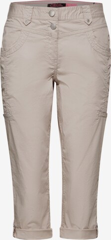 CECIL Slim fit Pants in Beige: front