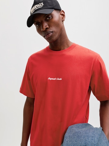 JACK & JONES Shirt 'JORNorrebro' in Rood