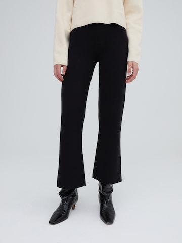 EDITED Boot cut Pants 'Genevieve' in Black: front
