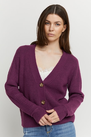 b.young Knit Cardigan 'Bynora' in Purple: front