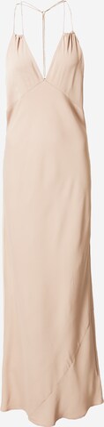 Calvin Klein - Vestido de noche en beige: frente