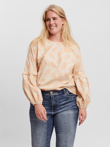 Vero Moda Curve Blouse in Beige: front