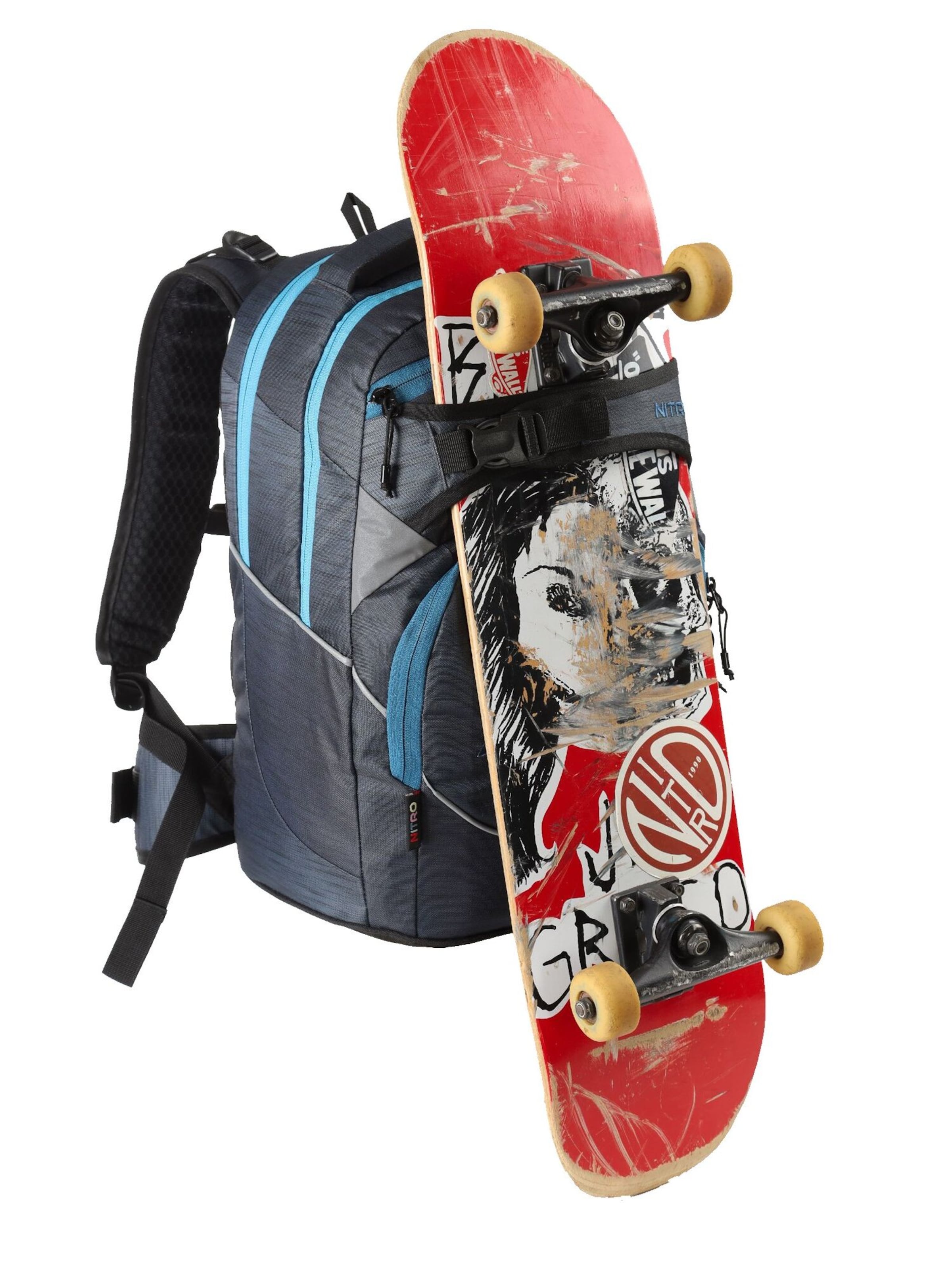 NITRO Rucksack 'Set Superhero' in Blau