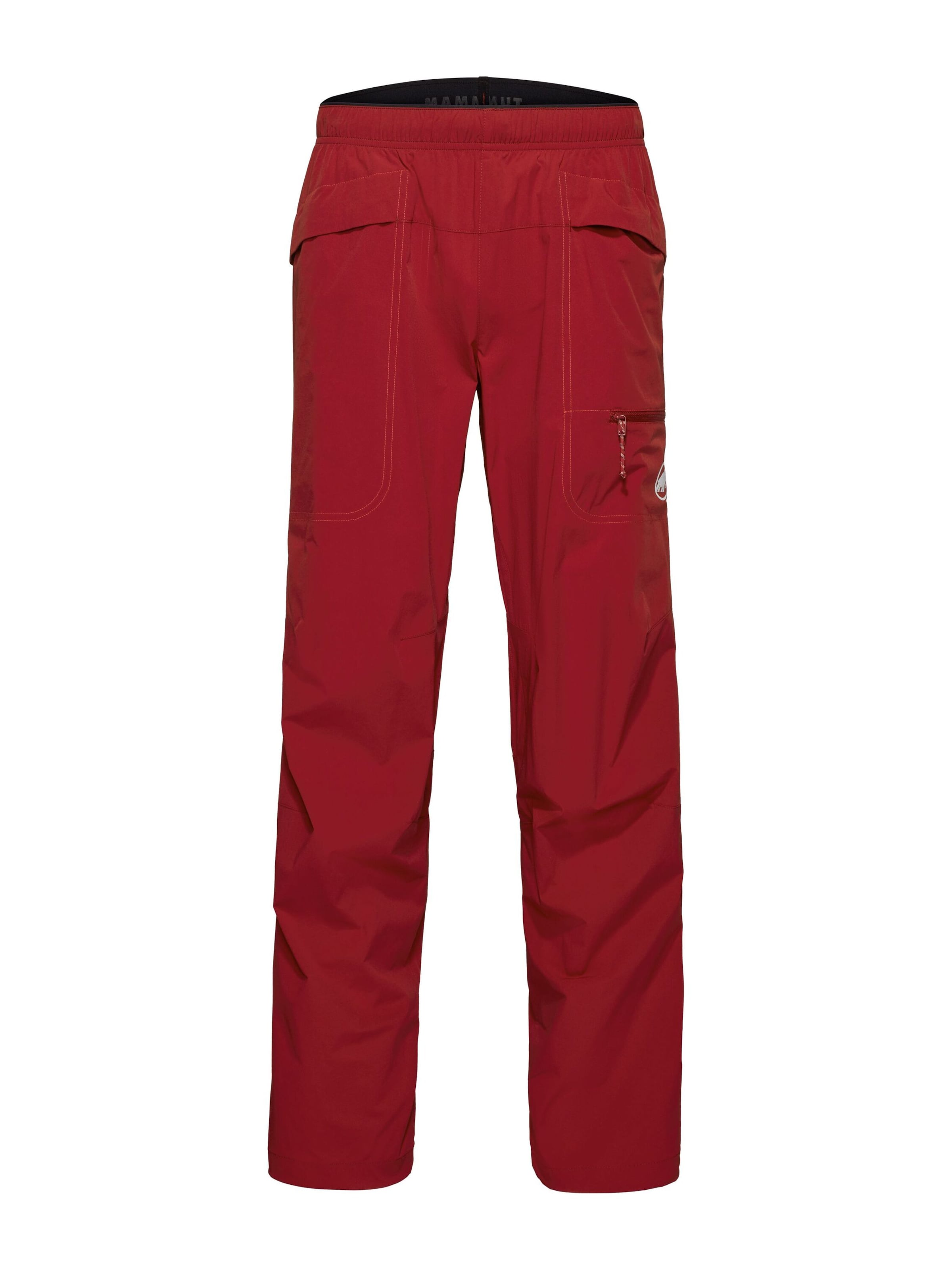 MAMMUT Regular Outdoor Pants in Red: front