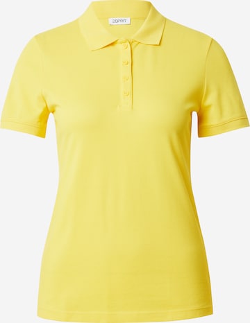 T-shirt ESPRIT en jaune : devant