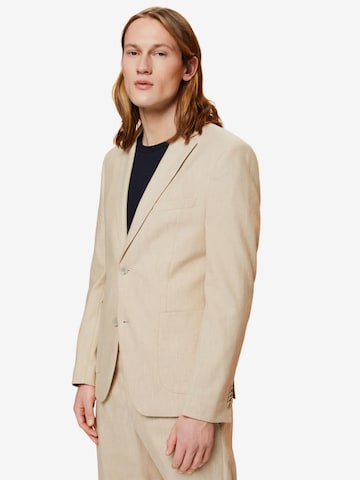 Coupe regular Veste de costume ESPRIT en beige : devant