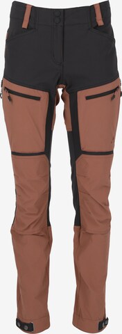 Whistler Regular Workout Pants 'Kodiak' in Brown: front