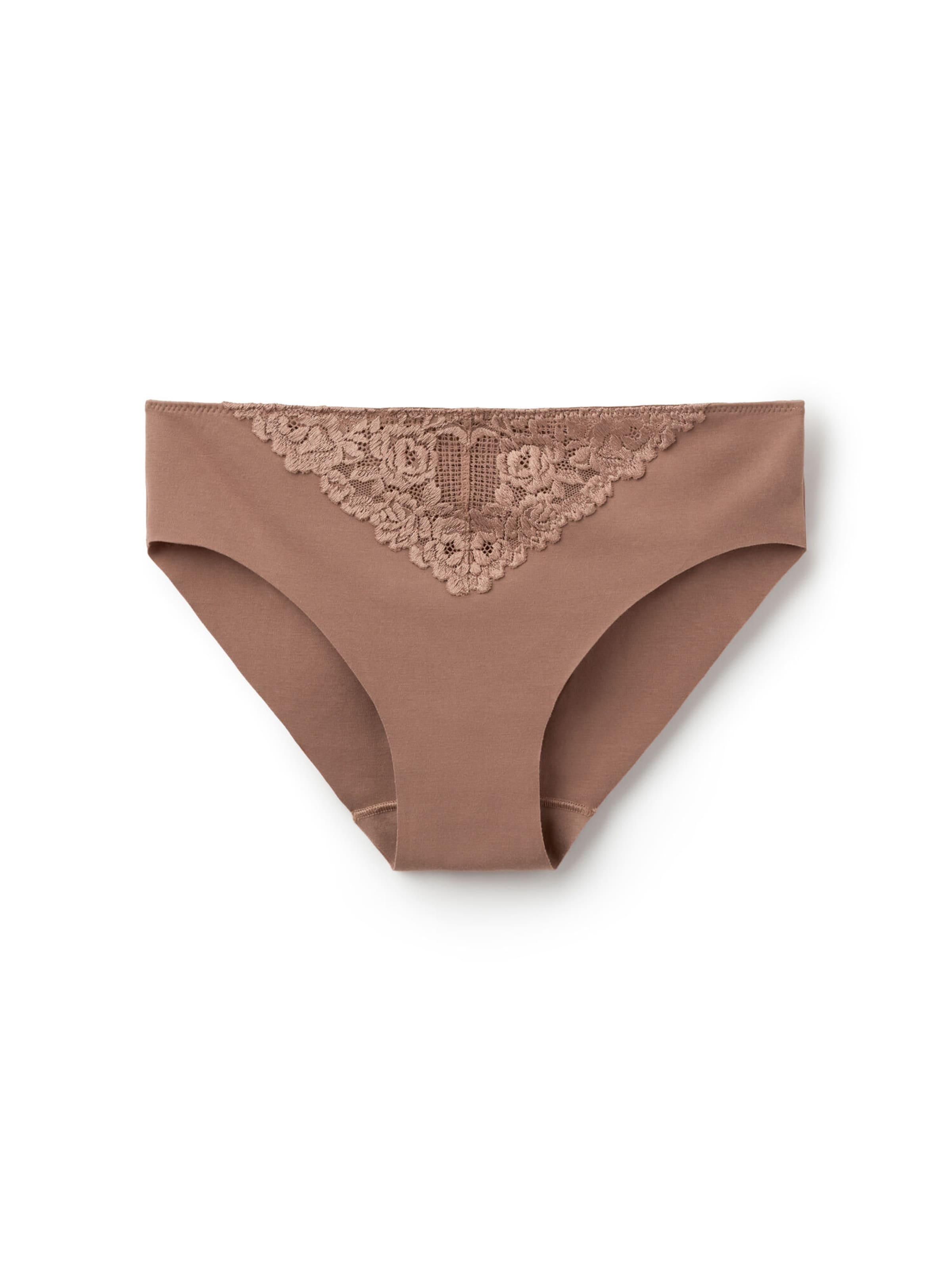 INTIMISSIMI Slip 'Pretty Flowers' in Braun: Vorderseite