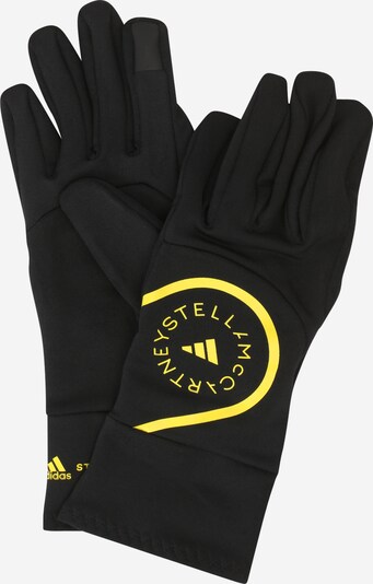 adidas by Stella McCartney Sports gloves in Yellow / Black, Item view