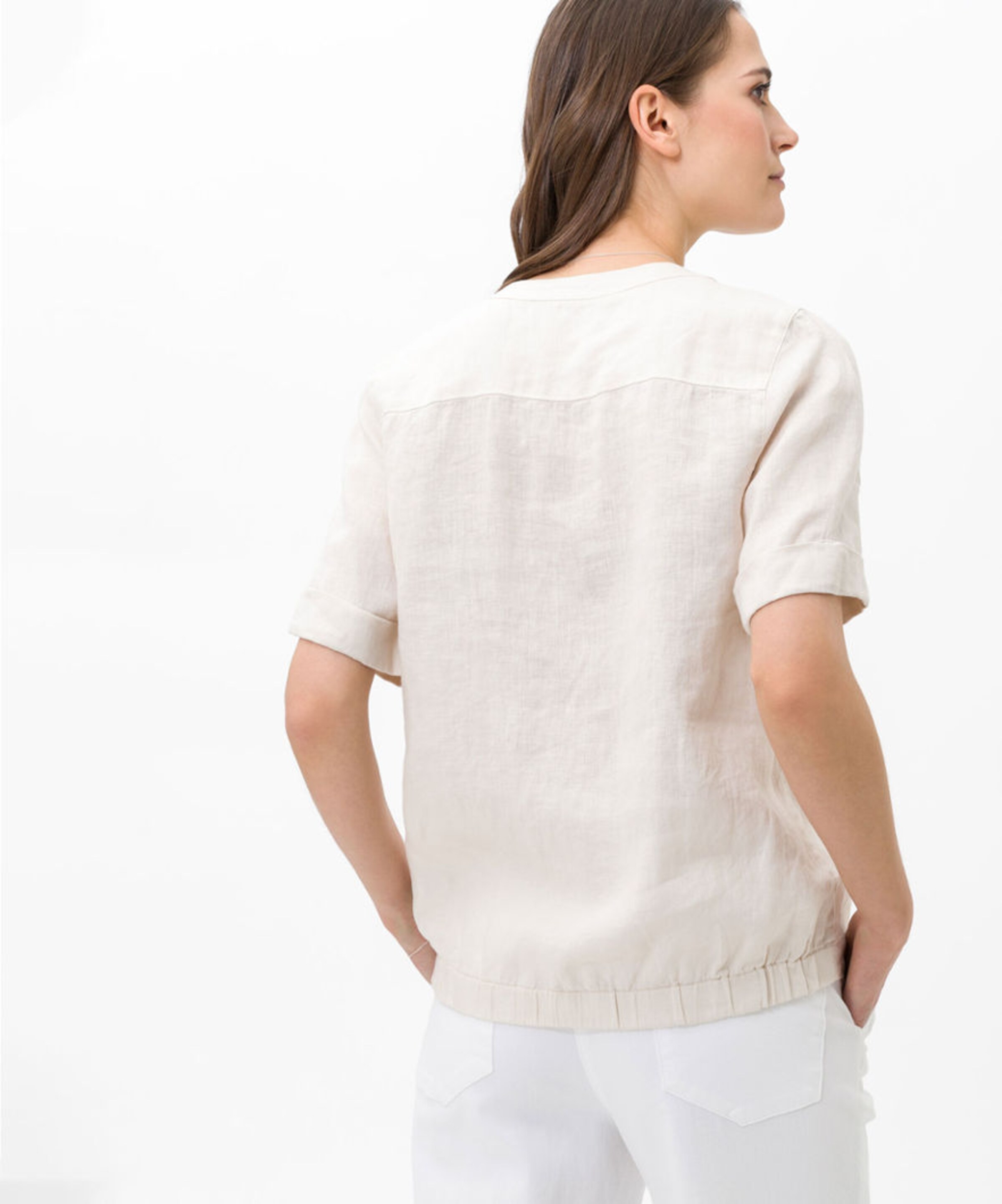 Frauen Blusen & Tuniken BRAX Bluse 'Vio' in Hellbraun - WH01697 Frauen Blusen & Tuniken BRAX Bluse 'Vio' in Hellbraun - WH01697
