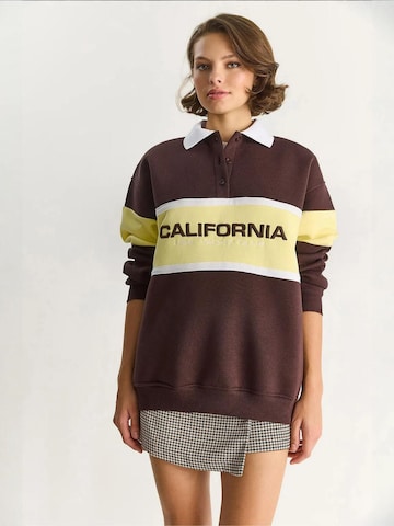 Sweat-shirt Bianco Lucci en marron