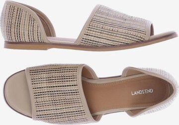 Lands‘ End Sandals & High-Heeled Sandals in 39,5 in Beige: front