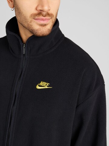 Nike Sportswear Ζακέτα φλις 'CLUB' σε μαύρο