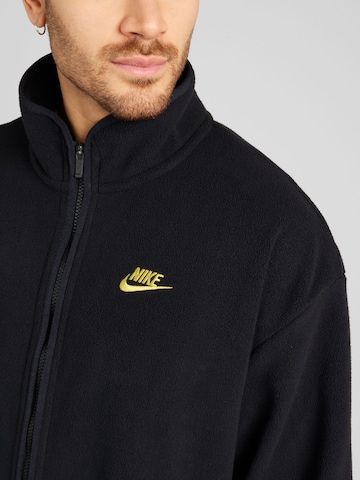 Nike Sportswear Поларено яке 'CLUB' в черно