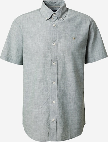 JACK & JONES Regular fit Button Up Shirt 'JPRBLUSummer' in Green: front