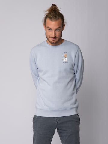 Watapparel Sweatshirt ' Dogtor ' in Blau: Vorderseite