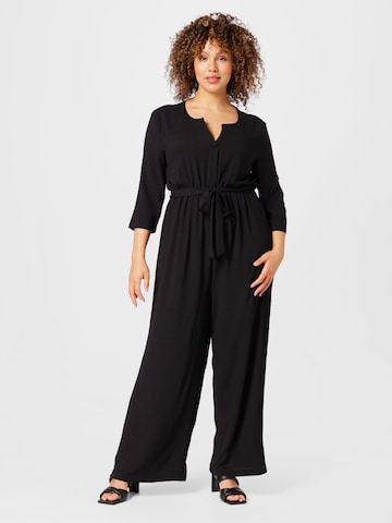 ABOUT YOU Curvy - Macacões 'Antonie' em preto: frente