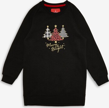 Threadgirls Sweatshirt 'Merry & Bright' in Black: front