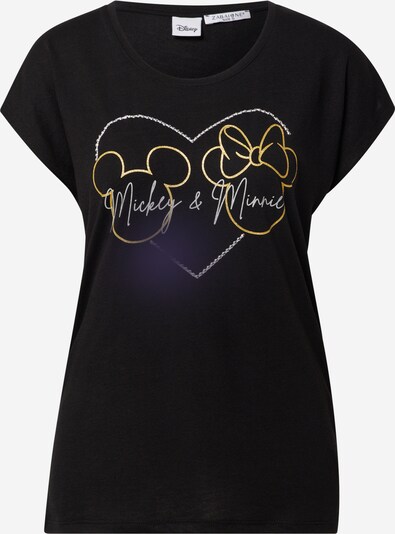 ZABAIONE T-Shirt 'Kia' in gold / schwarz / silber, Produktansicht