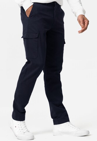 INDICODE JEANS Regular Cargo Pants ' Walmie ' in Blue: front