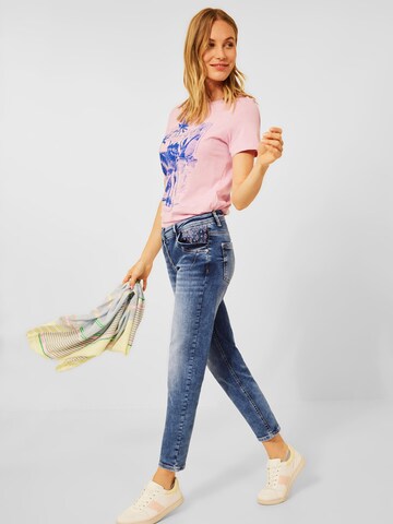 CECIL Slimfit Jeans 'Charlize' in Blau