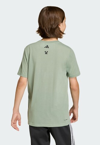 T-Shirt fonctionnel 'Minecraft' ADIDAS SPORTSWEAR en vert