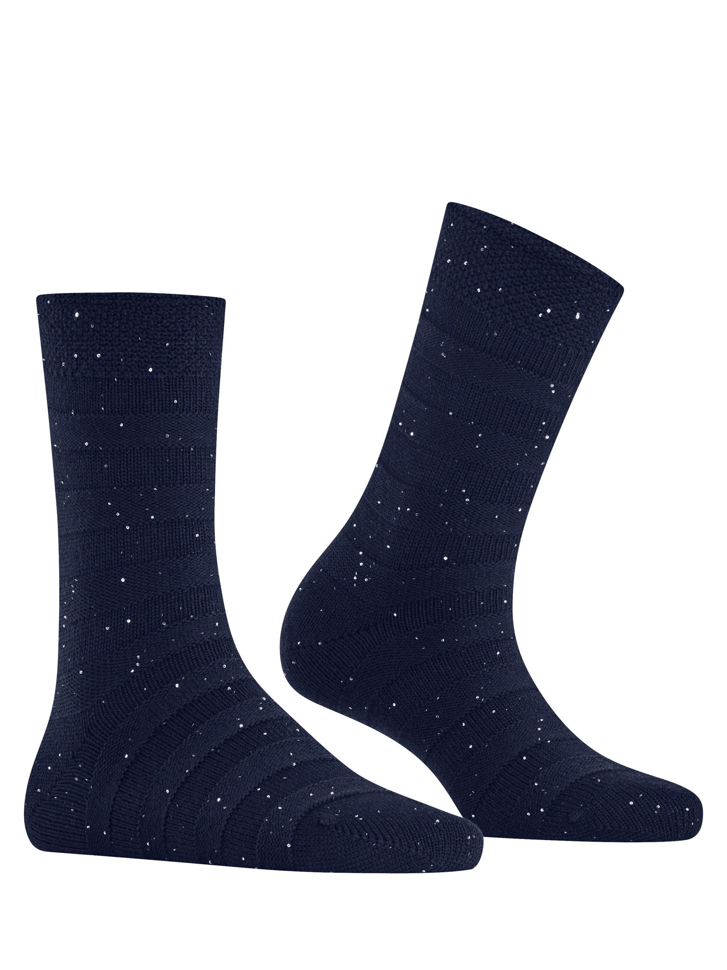 FALKE Socks 'Sparkle Stripes' in Blue