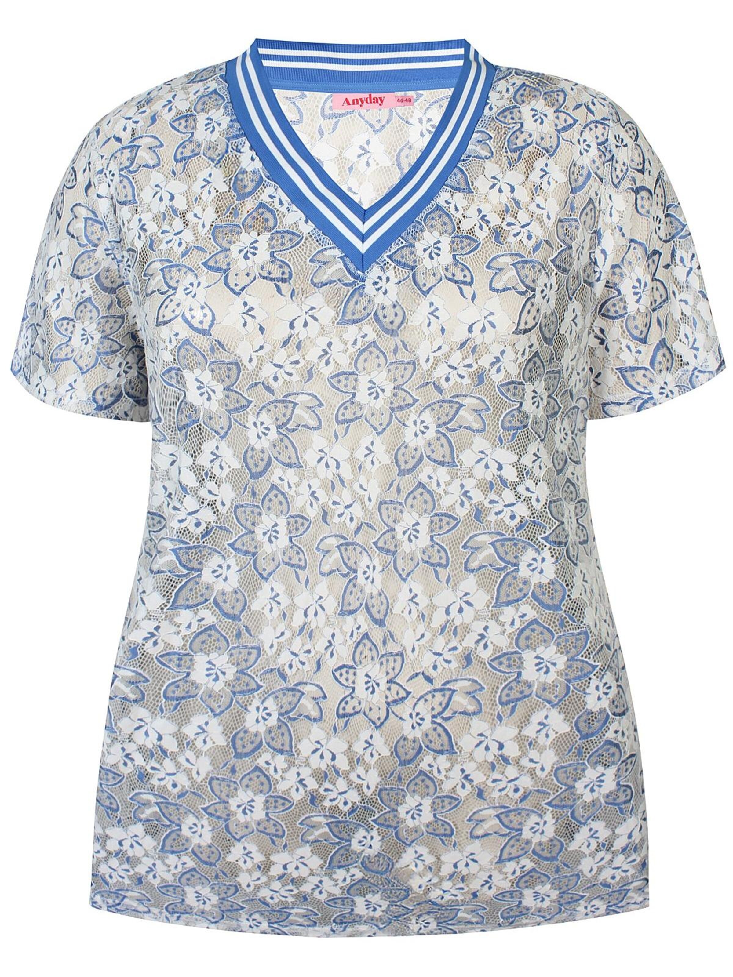 Anyday Top 'Moana 375' in de kleur Lichtblauw, Productweergave